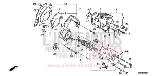 HINTERE ABDECKUNG, LINKS CB1100AD de 2013